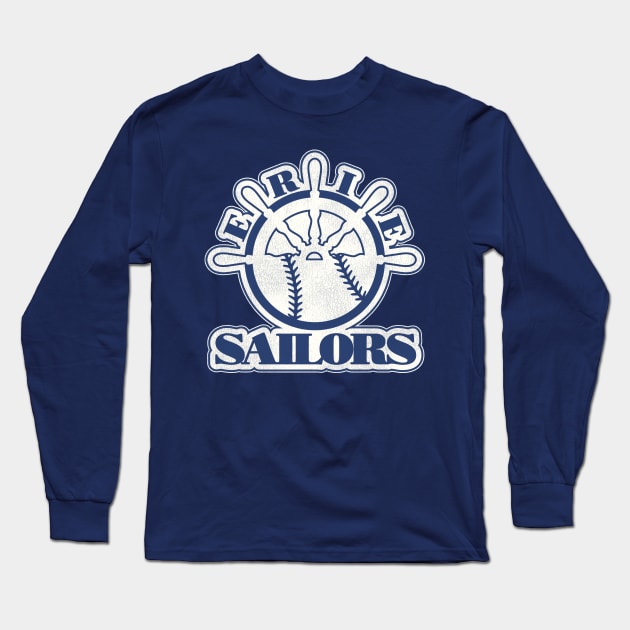 Defunct Erie Sailors Baseball Team Long Sleeve T-Shirt by Defunctland